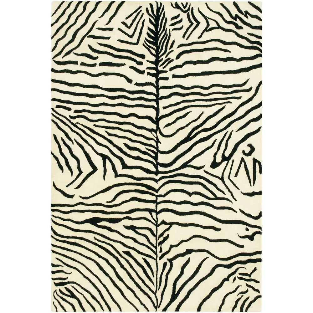 Home Dynamix Bazaar Floral Heirloom Black/Ivory 8 ft. x 10 ft. Indoor