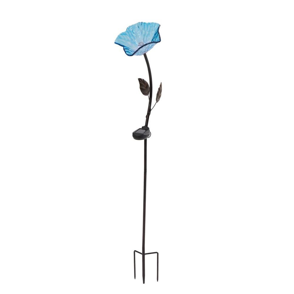 Sunjoy Flowers LED Solar Garden Stake110309029 The Home Depot