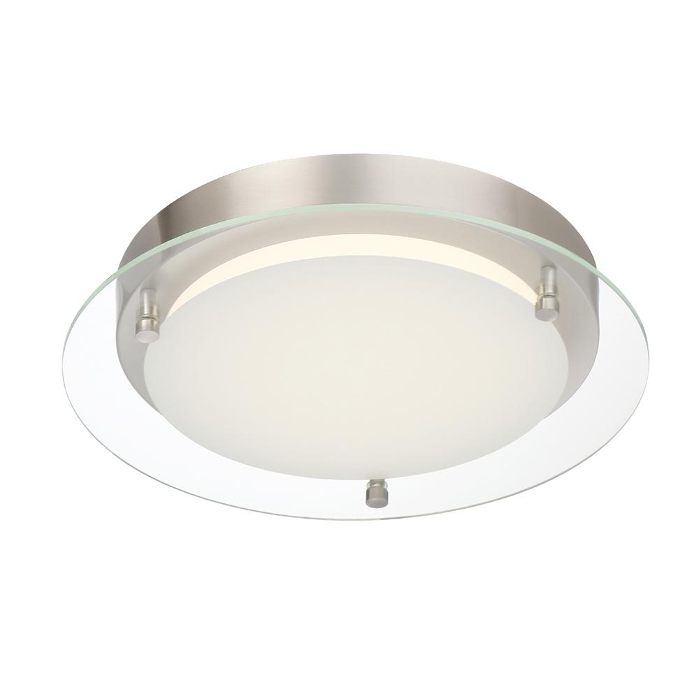 19 Watt 11 5 In Edge Lit Polished Nickel Integrated Led Flush Mount 19 Watt 11 5 In Edge Lit Polished Nickel Integrated Led Flush Mount
