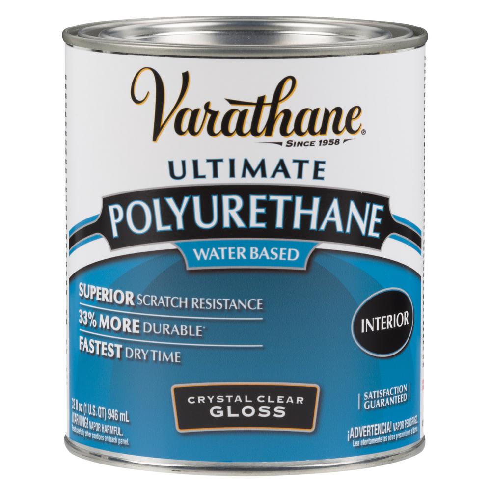 Varathane 1 Qt Clear Gloss Water Based Interior Polyurethane 2 Pack