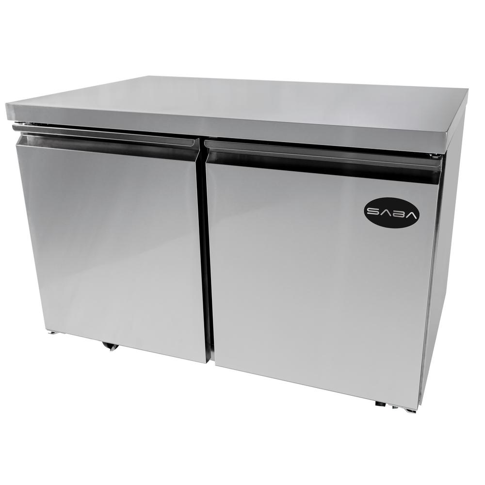 SABA 47.25 in. W 12 cu. ft. Commercial Under Counter Refrigerator