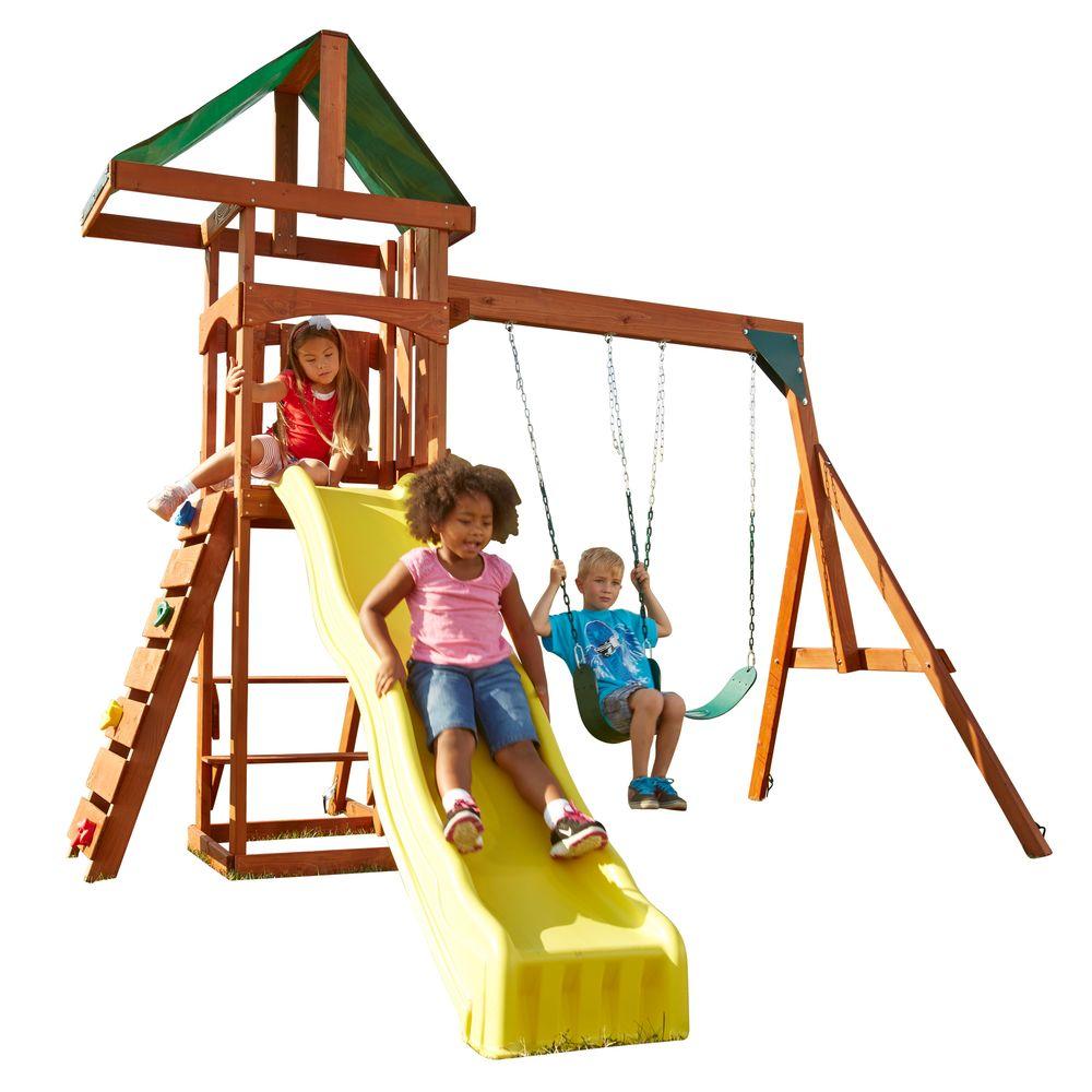 SwingNSlide Playsets Scrambler Wood Complete PlaysetPB 8137 The