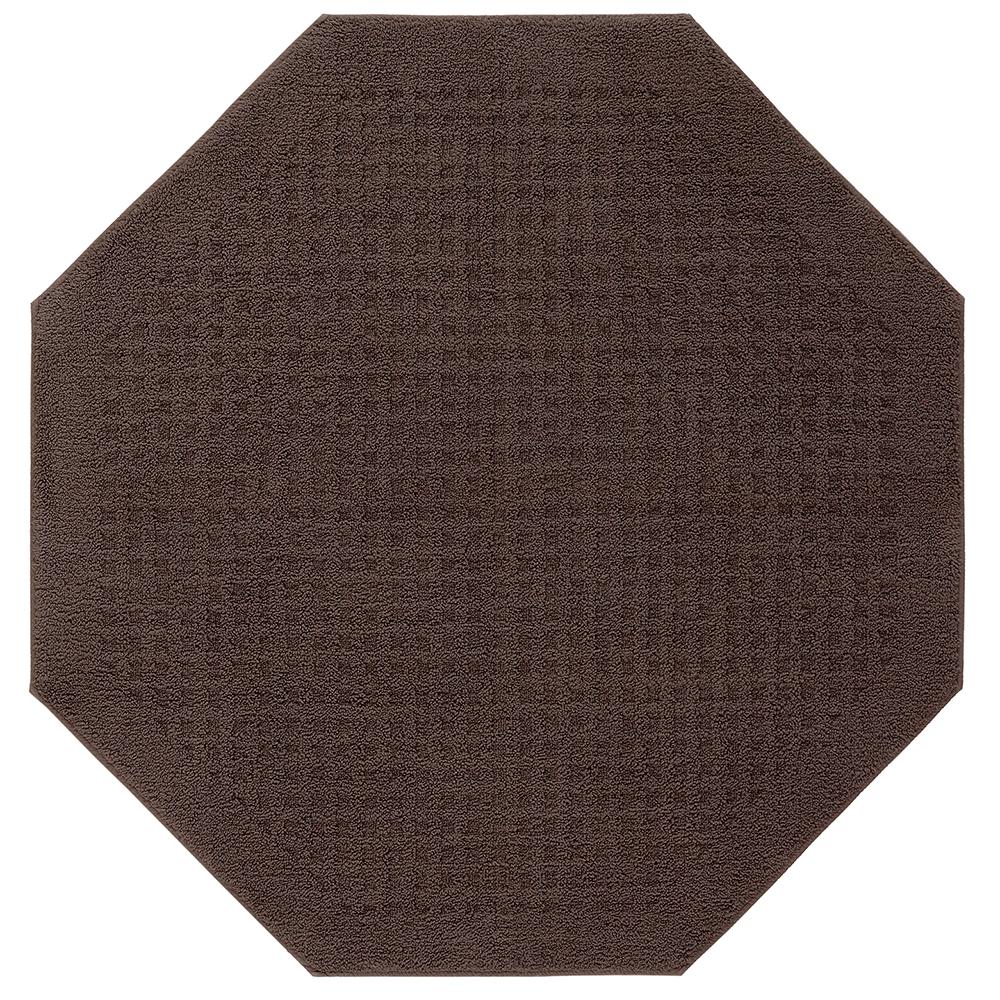 Octagon Area Rugs The Home Depot Vista Chocolate 4