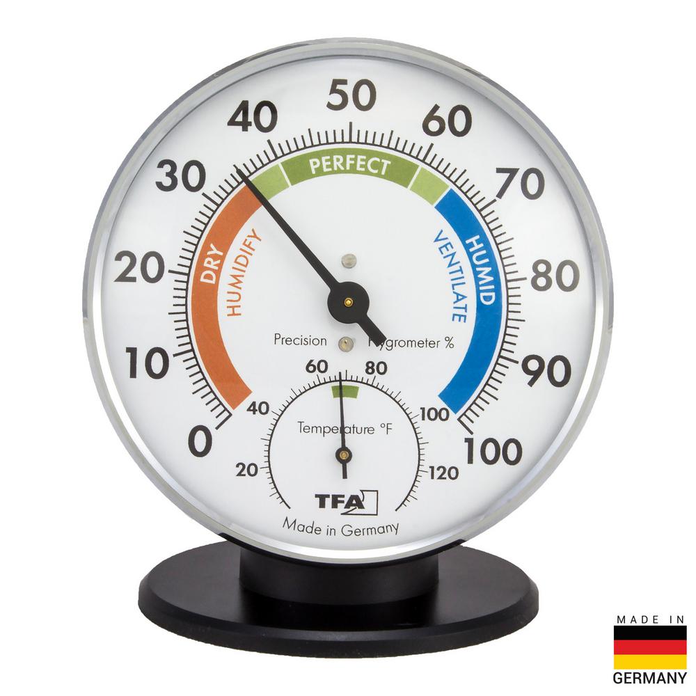 Tfa Tablestand Chrome Thermo-hygrometer-45 2033