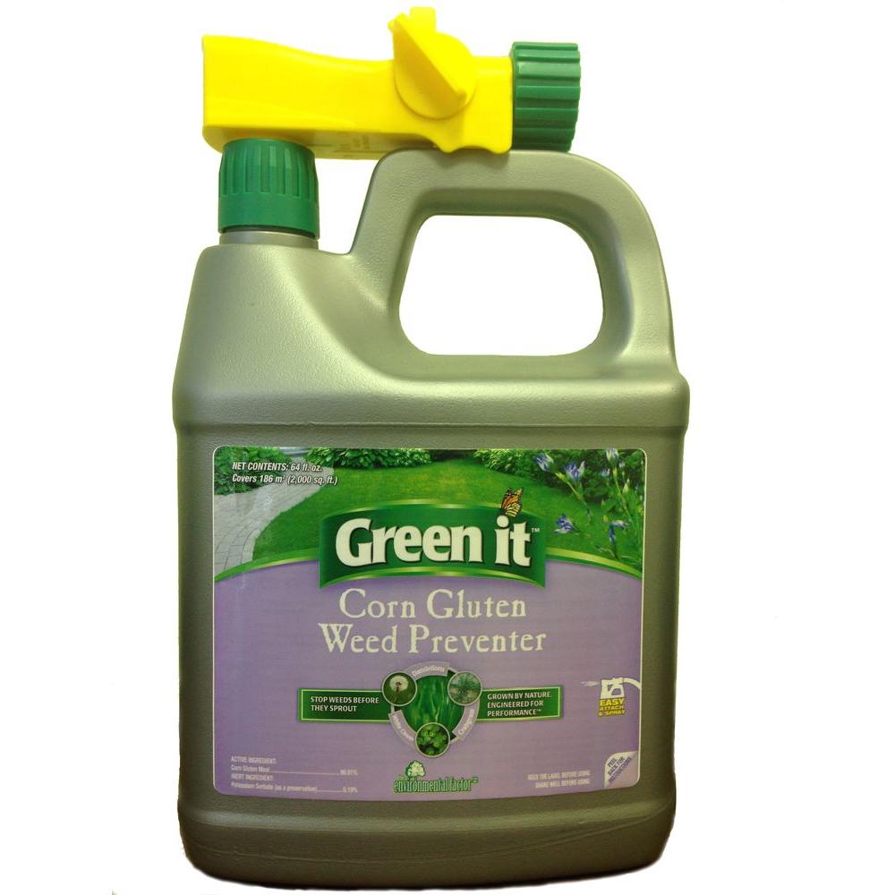 Green It 64 Oz Ready To Spray Liquid Corn Gluten Weed Preventer Green It 64 Oz Ready To Spray Liquid Corn Gluten Weed Preventer