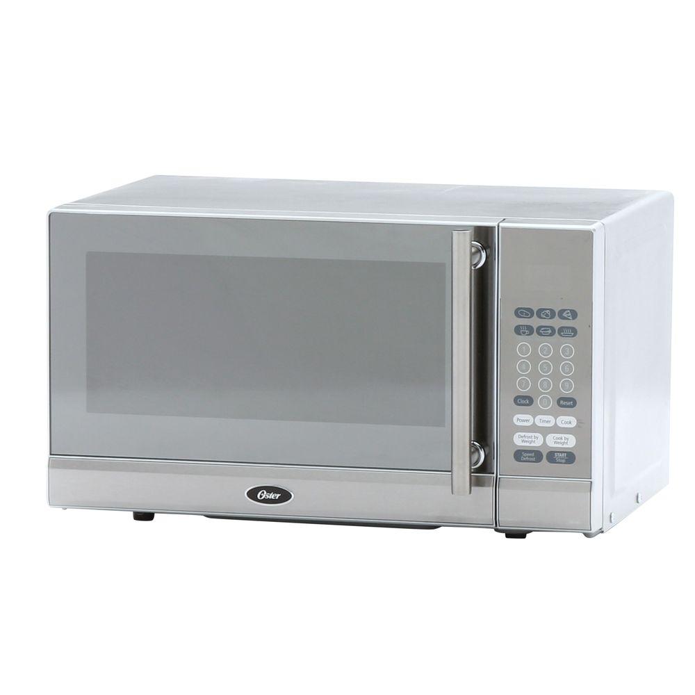 Oster 0.7 cu. ft. Countertop Microwave in Stainless Steel-OGG3701 - The