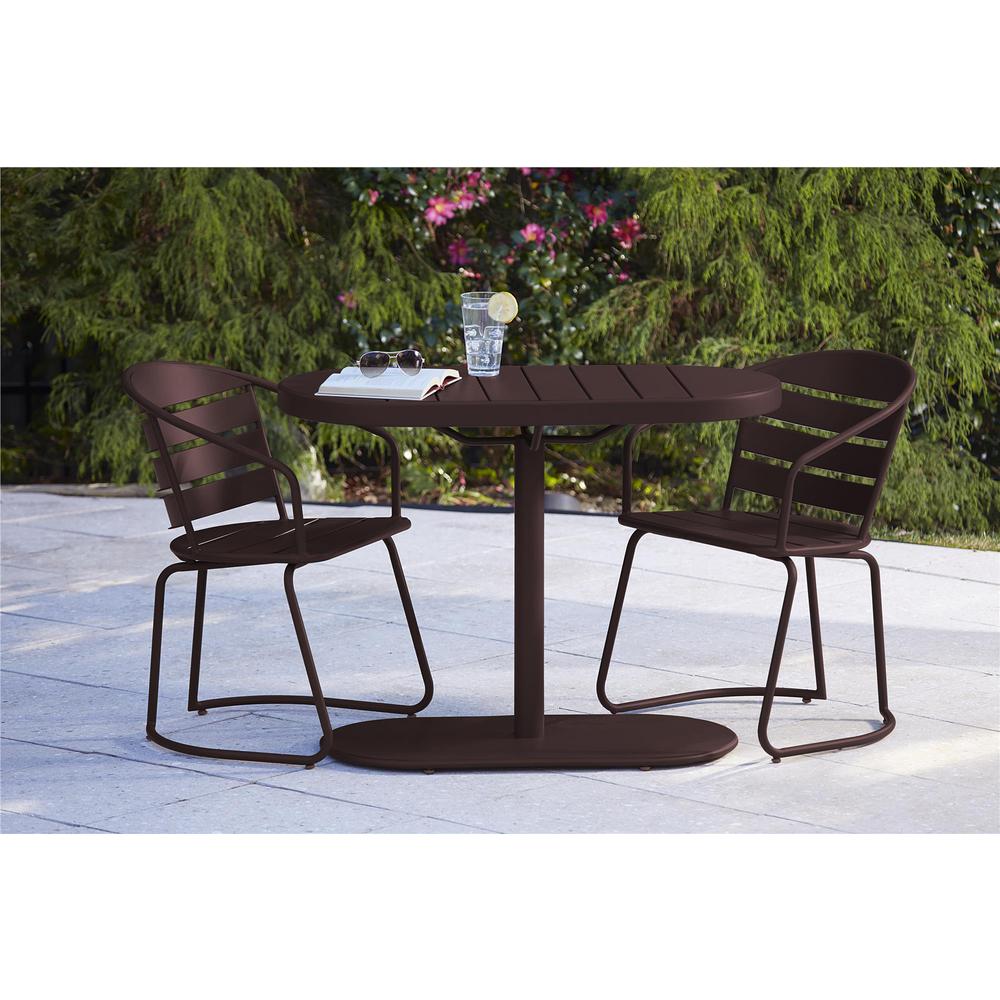 Stationary Mid Century Modern Bistro Sets Patio Dining Furniture The Home Depot