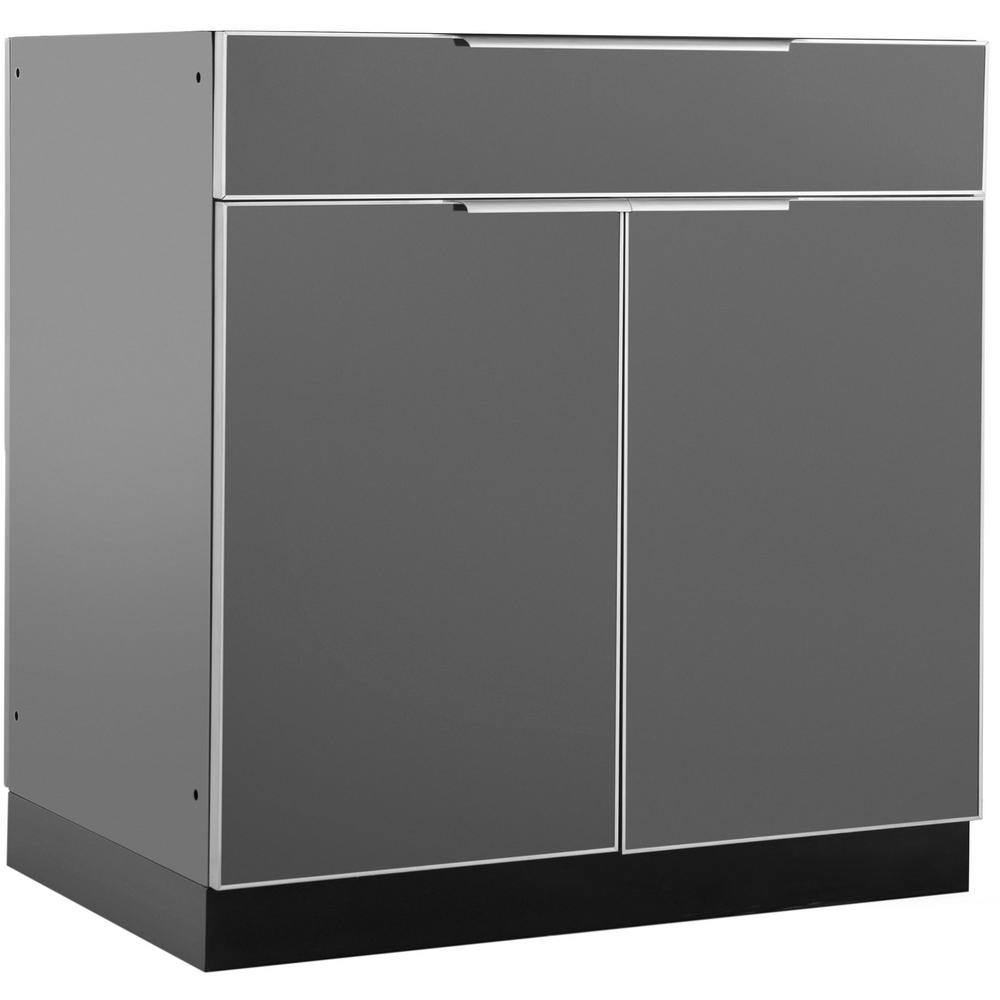NewAge Products Aluminum Slate 32 inch Bar 32x33.5x23 inch Outdoor Kitchen... by NewAge Products