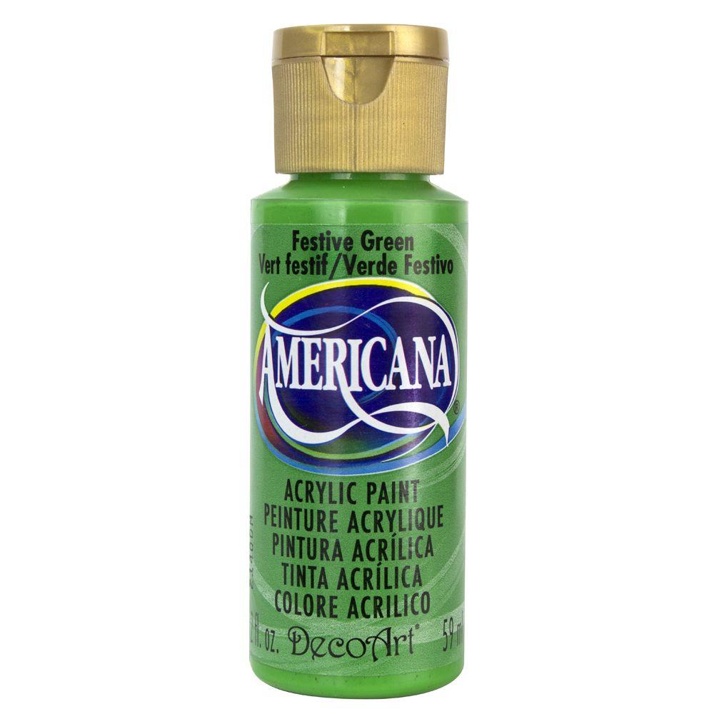 DecoArt Americana 2 oz. Festive Green Acrylic PaintDA2303 The Home
