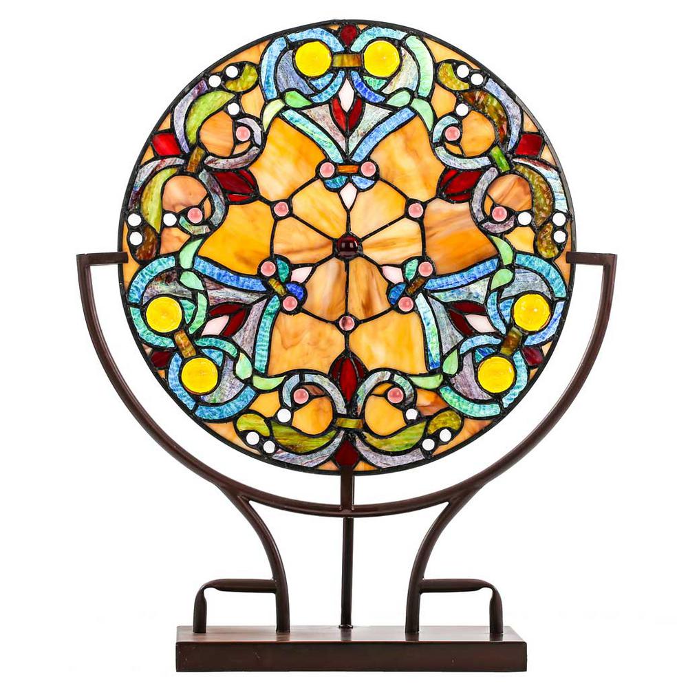 River Of Goods 21 75 In Multi Colored Indoor Table Lamp With Webbed Multi Colored Indoor Table Lamp With Webbed Hearts Tiffany