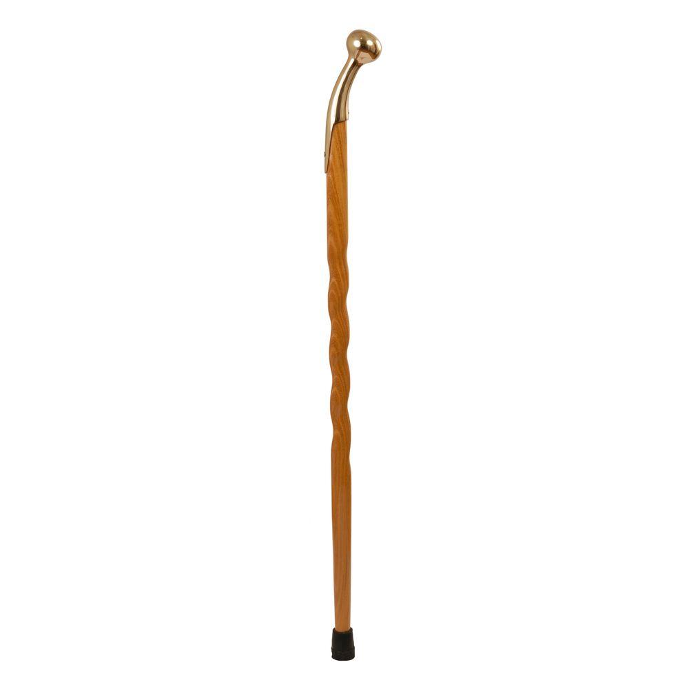 Brazos Walking Sticks 37 in. Twisted Bois D' Arc Hame Top Walking Cane50230000160 The Home