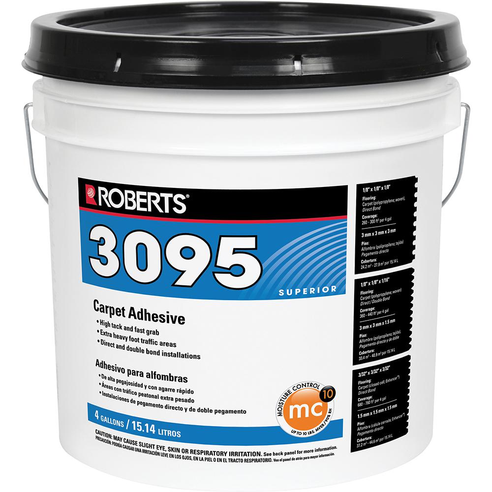 Roberts 4 Gal Superior Fast Grab Carpet Glue Adhesive 3095 Superior Fast Grab Carpet Glue Adhesive 3095 4 The Home Depot