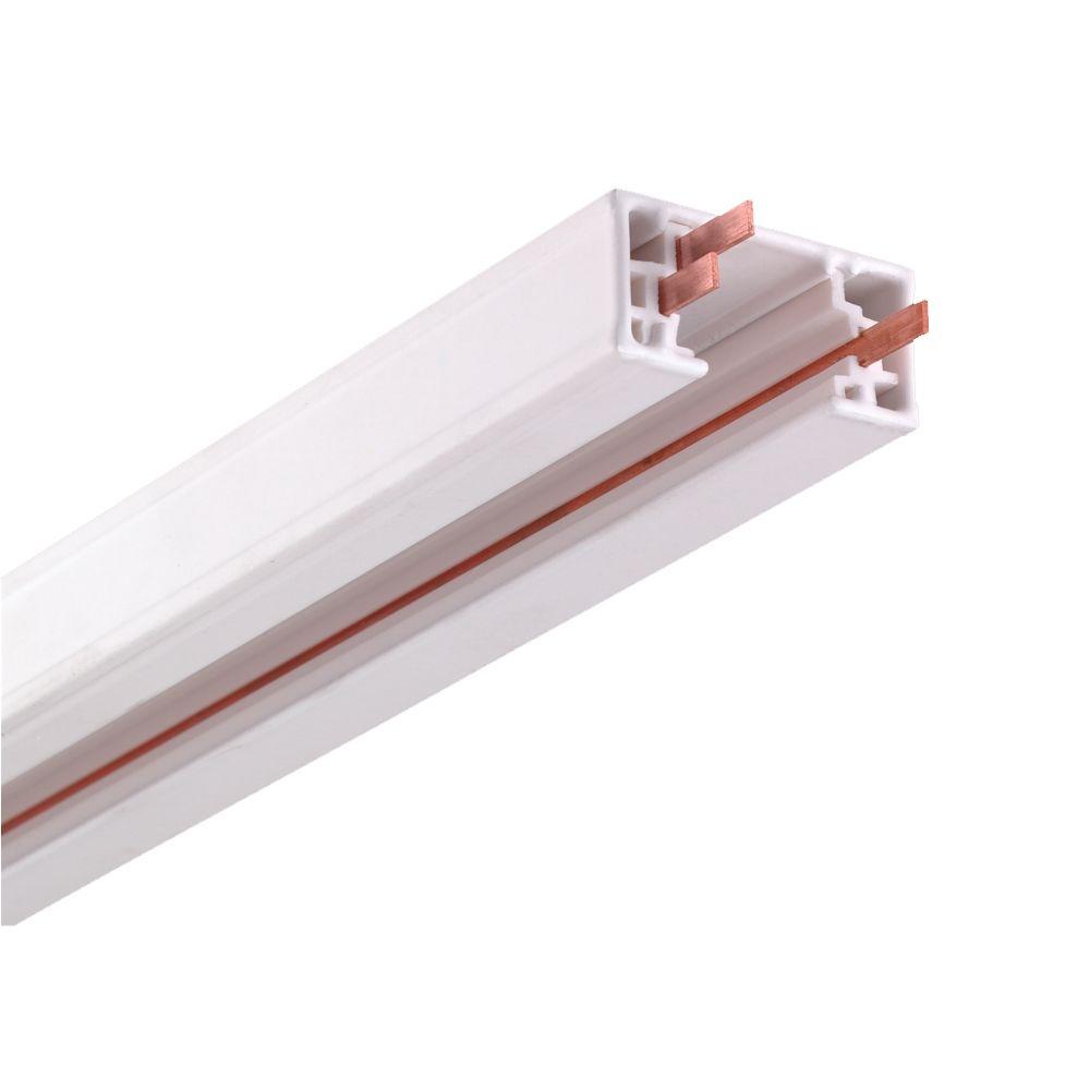 8 ft. White Linear Track Lighting Section10008WH The Home Depot