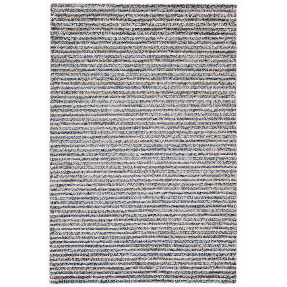 Raleigh Mini Stripe Denim 7 ft. 6 in. x 9 ft. 6 in. Rectangle Indoor