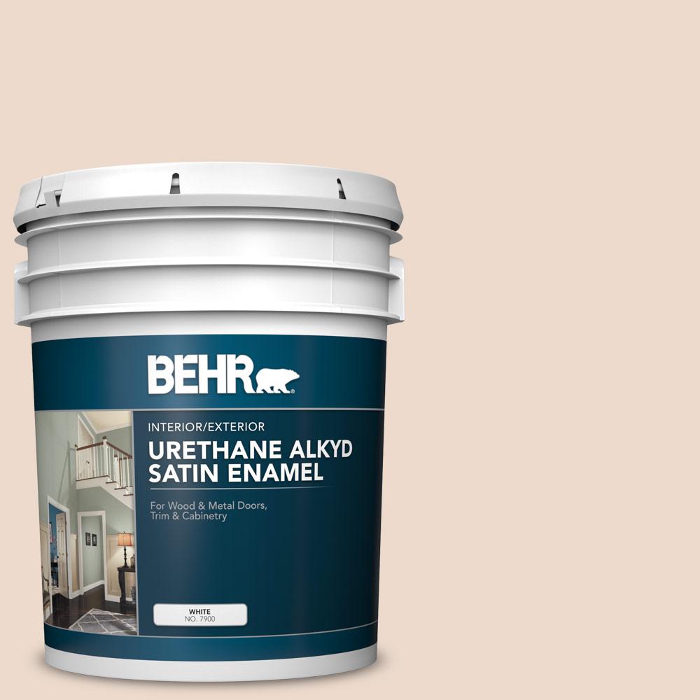 BEHR 5 gal. BWC22 Lambskin Urethane Alkyd Satin Enamel Interior