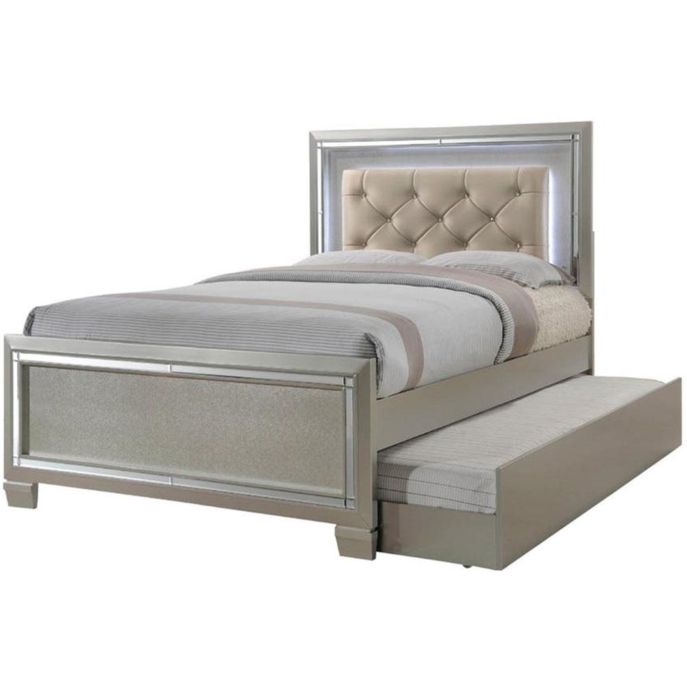 Cambridge Elegance Champagne Full Size Bed Frame With Slide Out Cambridge Elegance Champagne Full Size Bed Frame With Slide Out Trundle