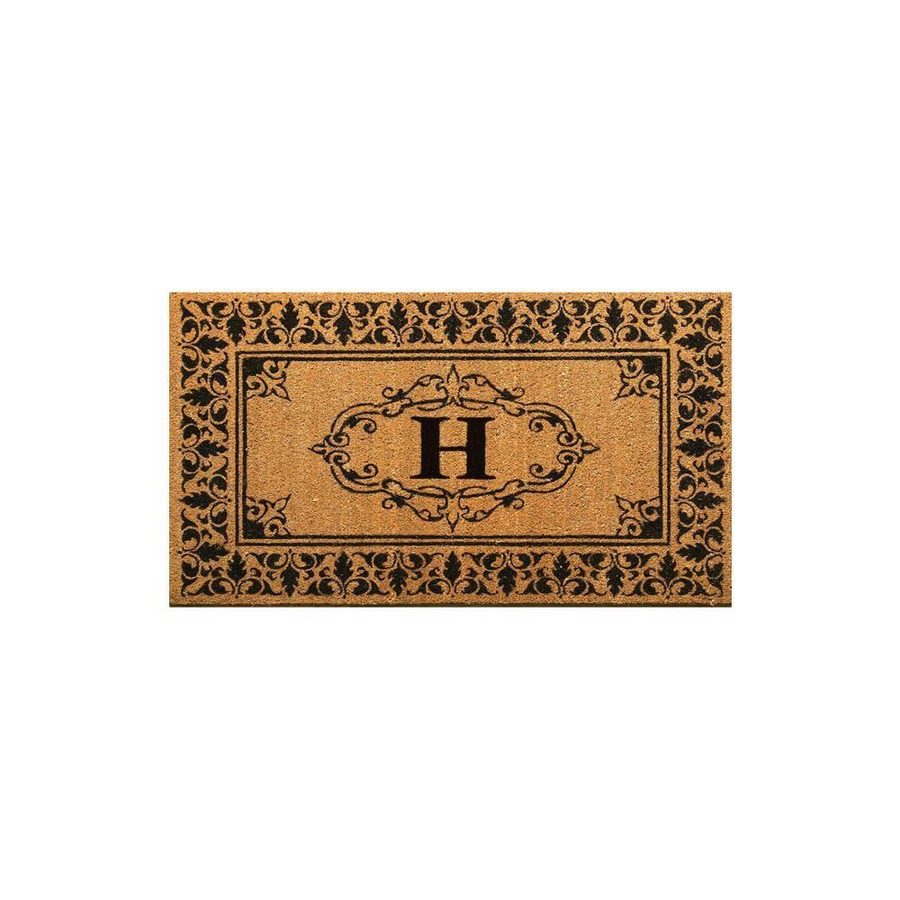 Nuloom Welcome 36 In X 72 In Indoor Outdoor Monogrammed Letter H