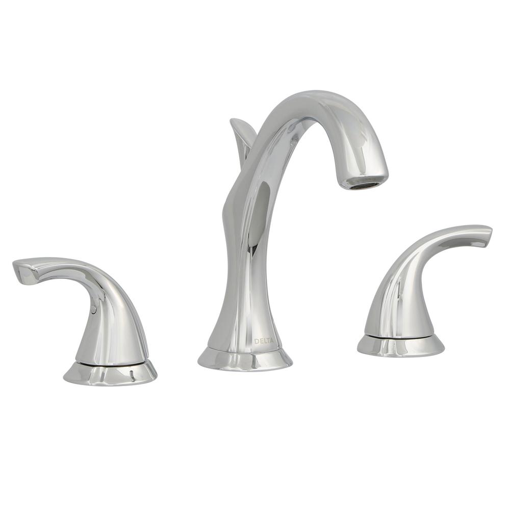 Delta Addison 8 In Widespread 2 Handle Bathroom Faucet With Metal Delta Addison 8 In Widespread 2 Handle