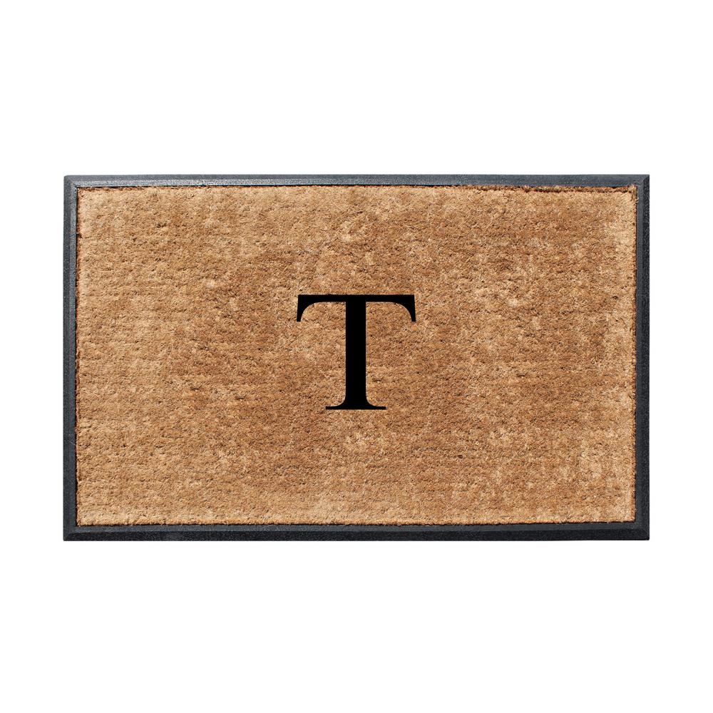 A1HC First Impression 30 in. x 48 in. Rubber and Coir Molded Double Monogrammed Door MatMULD01