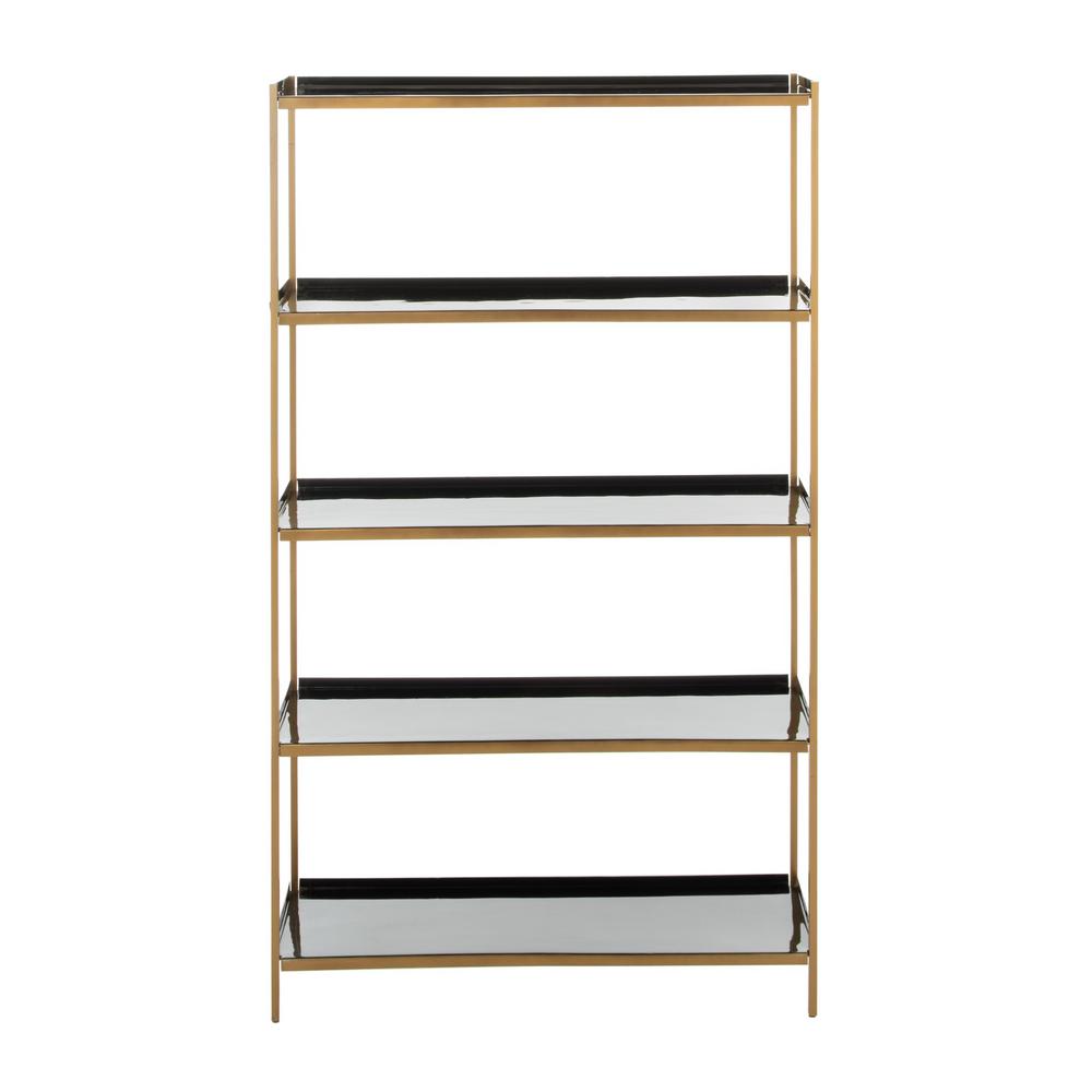 Safavieh Justine Black Br 5 Tier Etagere Etg3201a The