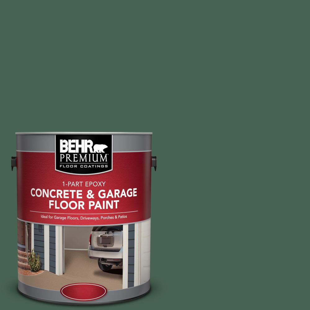 Behr Premium 1 Gal Pfc 40 Green Part Epoxy Concrete And Garage Pfc 40 Green 1 Part Epoxy Concrete And