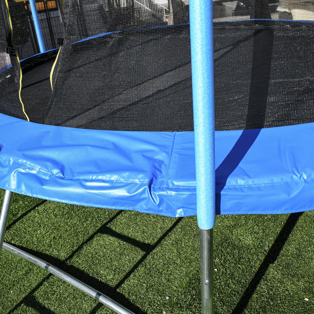 8ft trampoline with enclosure and ladder