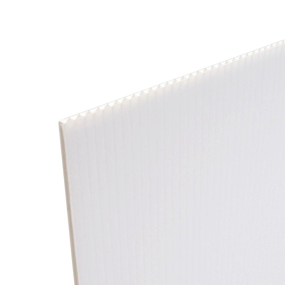 Coroplast 48 in. x 96 in. x 0.157 in. White Corrugated Plastic SheetCP4896S The Home Depot