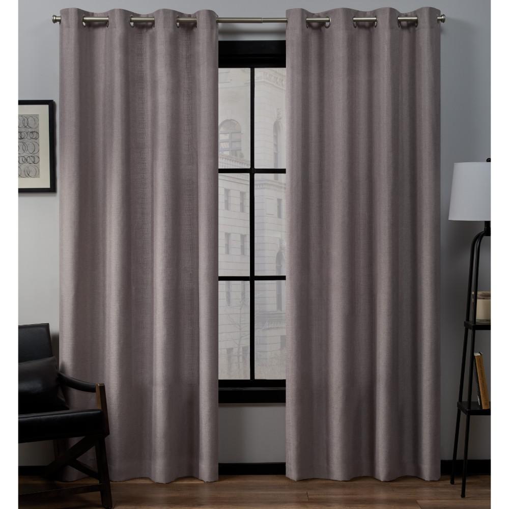 Exclusive Home Curtains Loha 54 In W X 84 In L Linen Blend Grommet Top Curtain Panel In Dusty Lavender 2 Panels