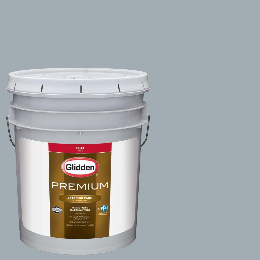 Glidden Premium 5gal. HDGCN33 Winter Sky Grey Flat Latex