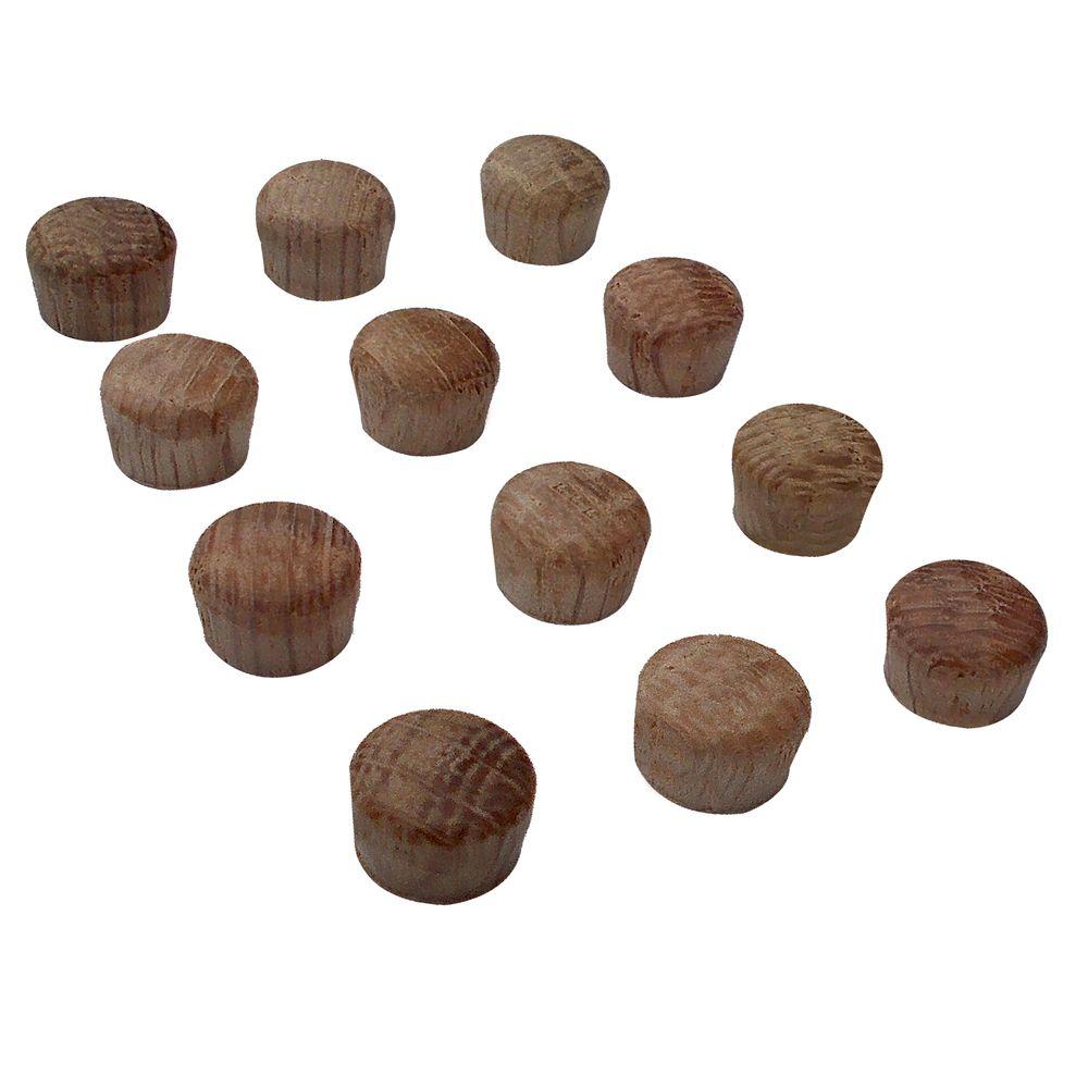 Stair Parts 3/8 in. Unfinished Oak Button Plugs9400R038HD00L The