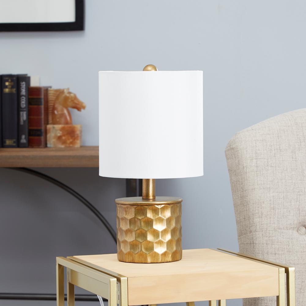 gold side table lamp