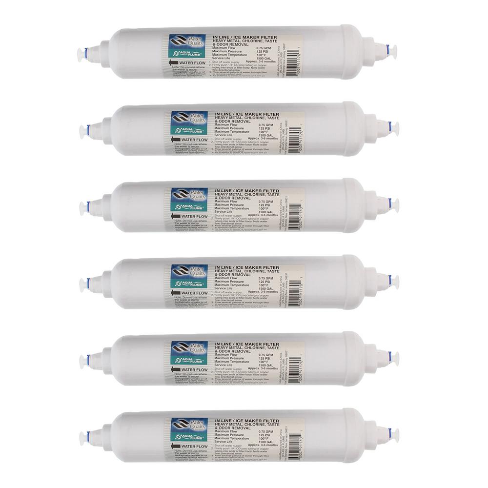 inline refrigerator ice maker filter