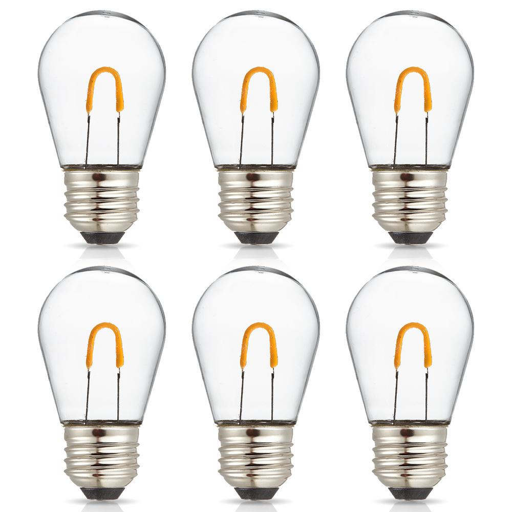 Newhouse Lighting 11Watt Equivalent Curved Filament S14 LED Plastic