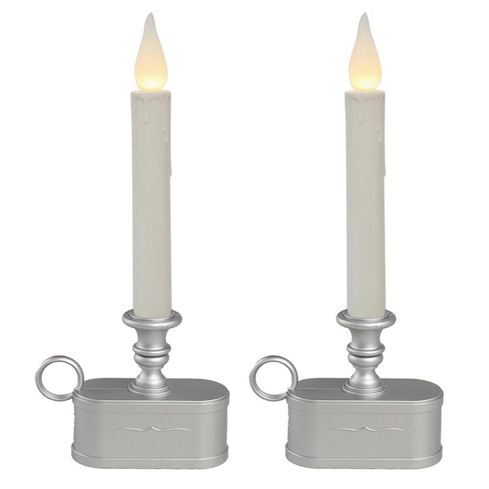 Window Candle Christmas Candles Holders Indoor Christmas Decorations The Home Depot