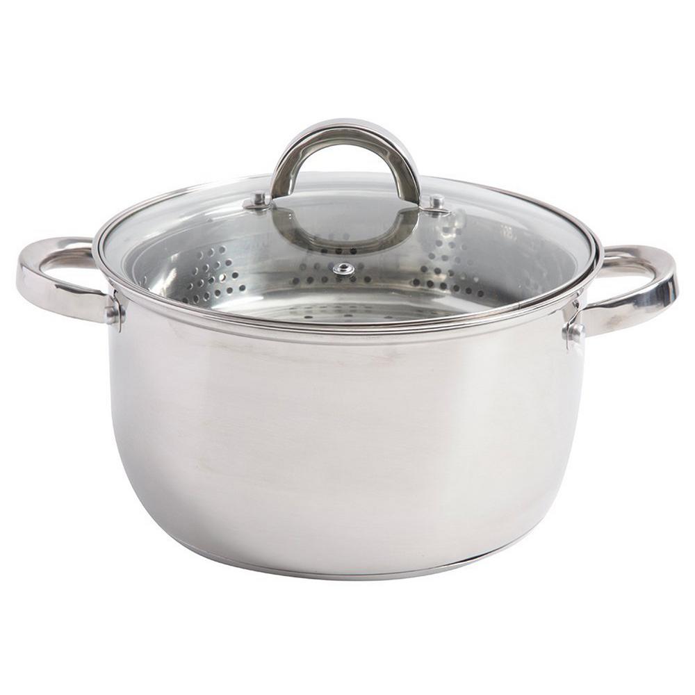 Oster Sangerfield 6 Qt Stainless Steel Stock Pot With Steamer