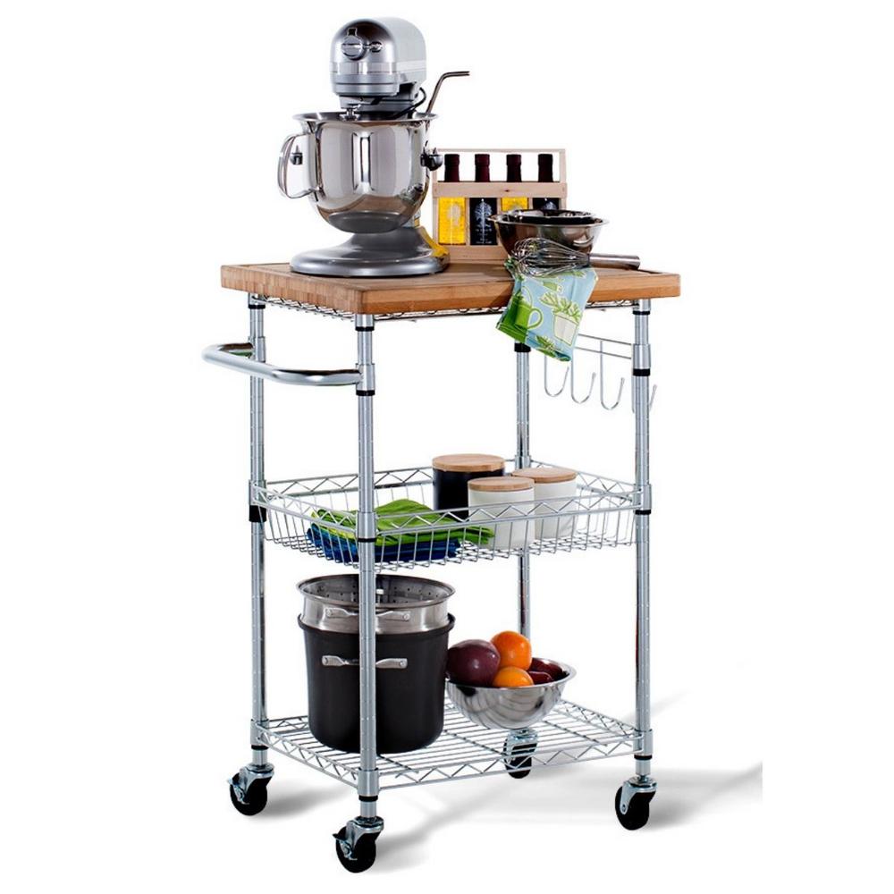 Trinity Ecostorage Bamboo Kitchen Cart