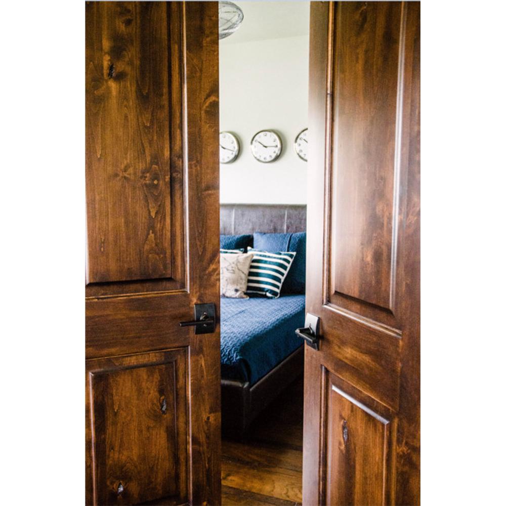 Krosswood Doors 30 In X 96 In Rustic Knotty Alder 2 Panel Square