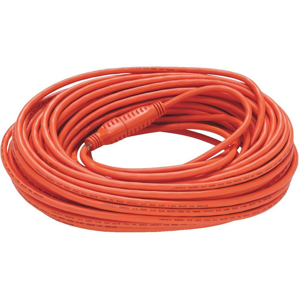 25 ft. 12/3 Orange Triple Tap Extension Cord-64025 - The Home Depot