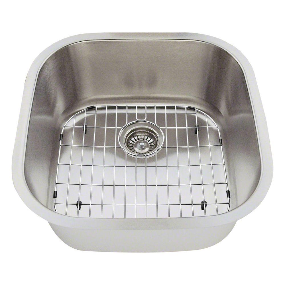 Polaris Sinks AllinOne Undermount Stainless Steel 20 in. Single Bowl