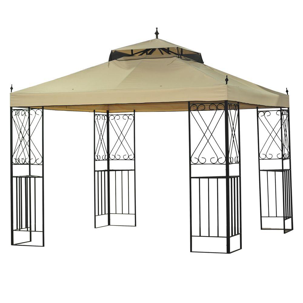 Metal gazebo frame