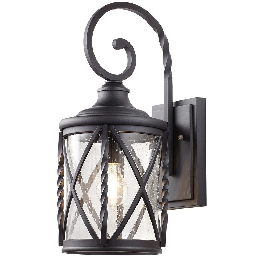  Home  Decorators  Collection 1 Light  Black Outdoor  Wall  