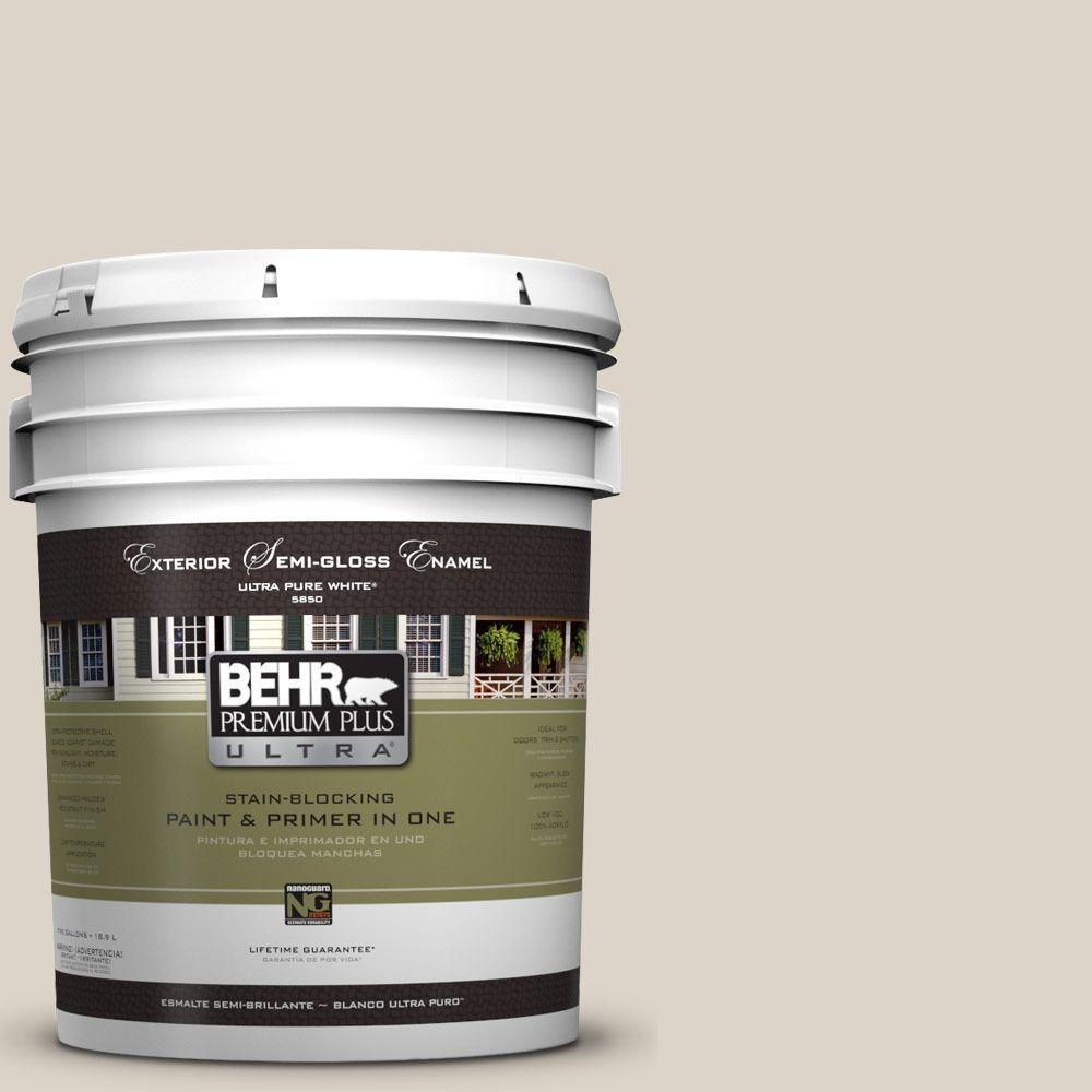 BEHR Premium Plus Ultra 5gal. UL17014 Canvas Tan Semi