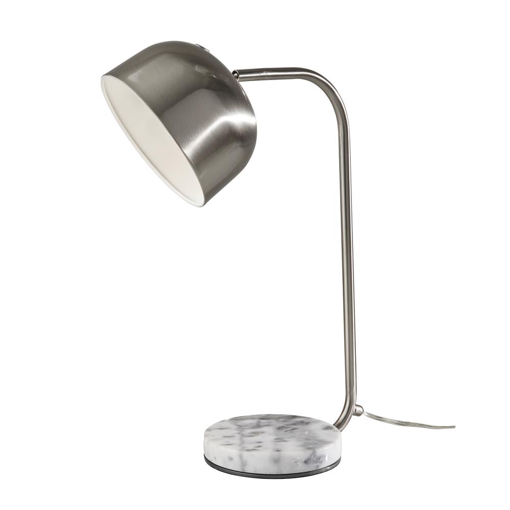 steel desk lamp