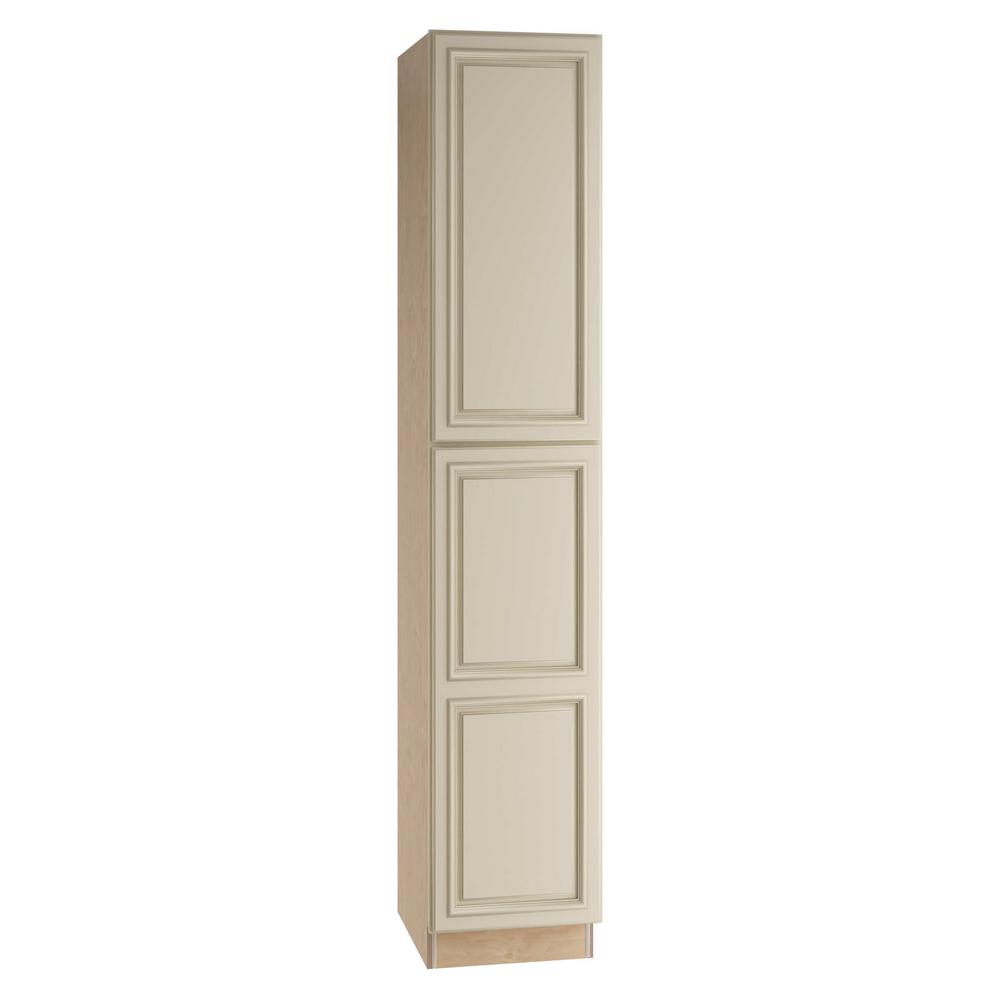 Home Decorators Collection Holden Assembled 18 X 90 24 In Pantry Utility 2 Single Door Hinge Right Kitchen Cabinet Bronze Glaze