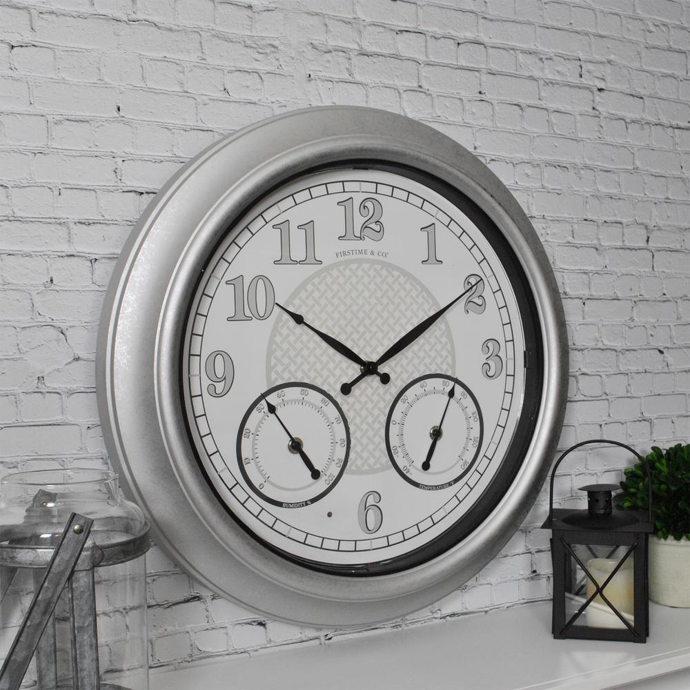 Outdoor Clocks Decor The Home Depot Radiant Led Outdoor Clock