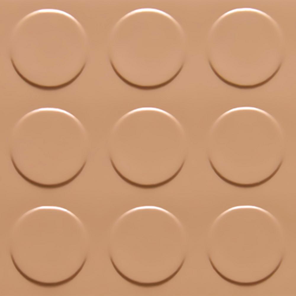 GFloor Coin 8.5 ft. x 22 ft. Sandstone Commercial Grade Vinyl Garage Flooring Cover and