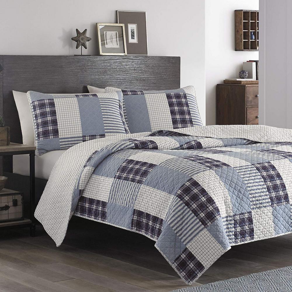 Camano Island Plum Wine King Quilt Set 3 Piece