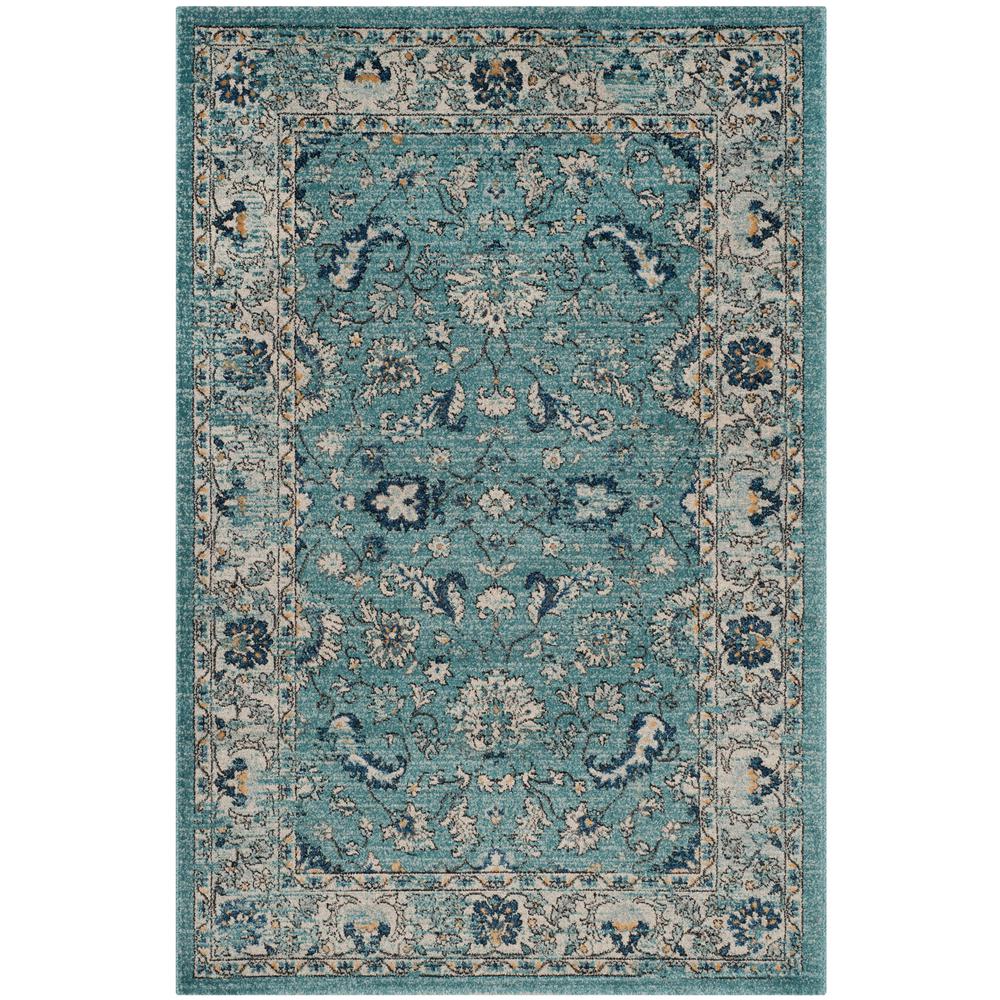 Safavieh Carmel Turquoise Beige 4 Ft X 6 Area Rug Car278f Safavieh Carmel Turquoise Beige 4 Ft X 6 Area Rug