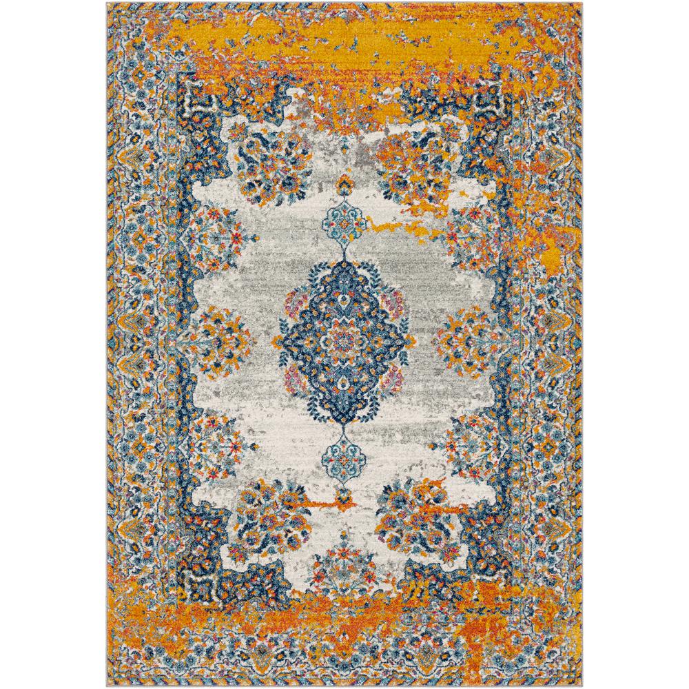 Nursted Gold Navy 5 Ft X 7 Area Rug