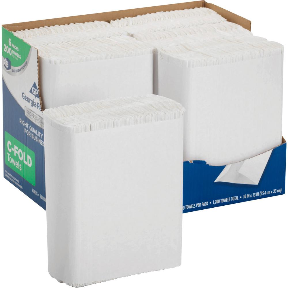 Pacific Blue Basic White Recycled C-Fold Paper Towels (240 Towels per ...